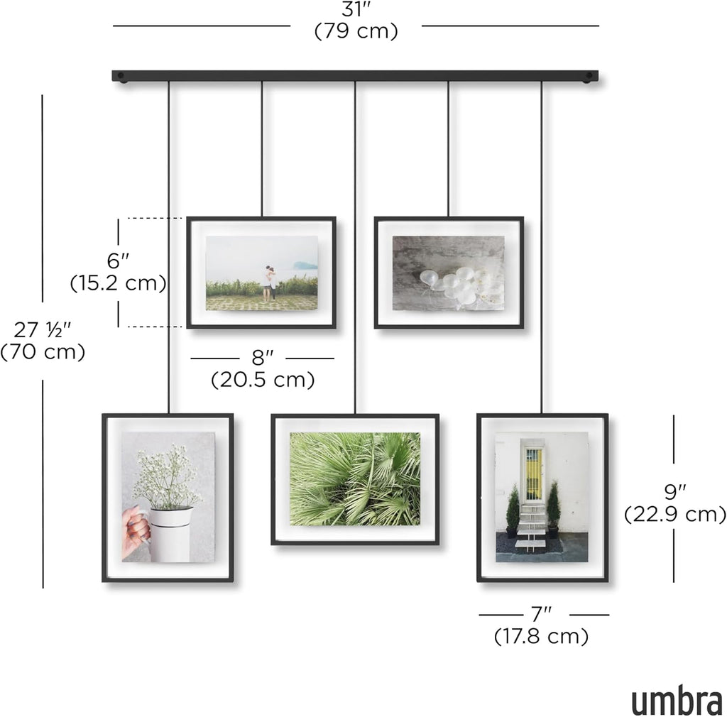 Umbra, Black Exhibit Multi Picture Frame Photo Display