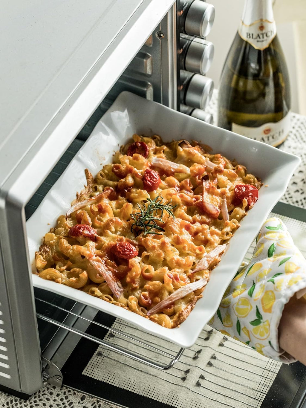 YHOSSEUN Large Tiered Tray Stand, 3 Tier Serving Tray Porcelain Baking Set with Serving Stand 3 Tier Buffet Server for Fruit, Dessert, Food Display Stand for Party, Thanksgiving